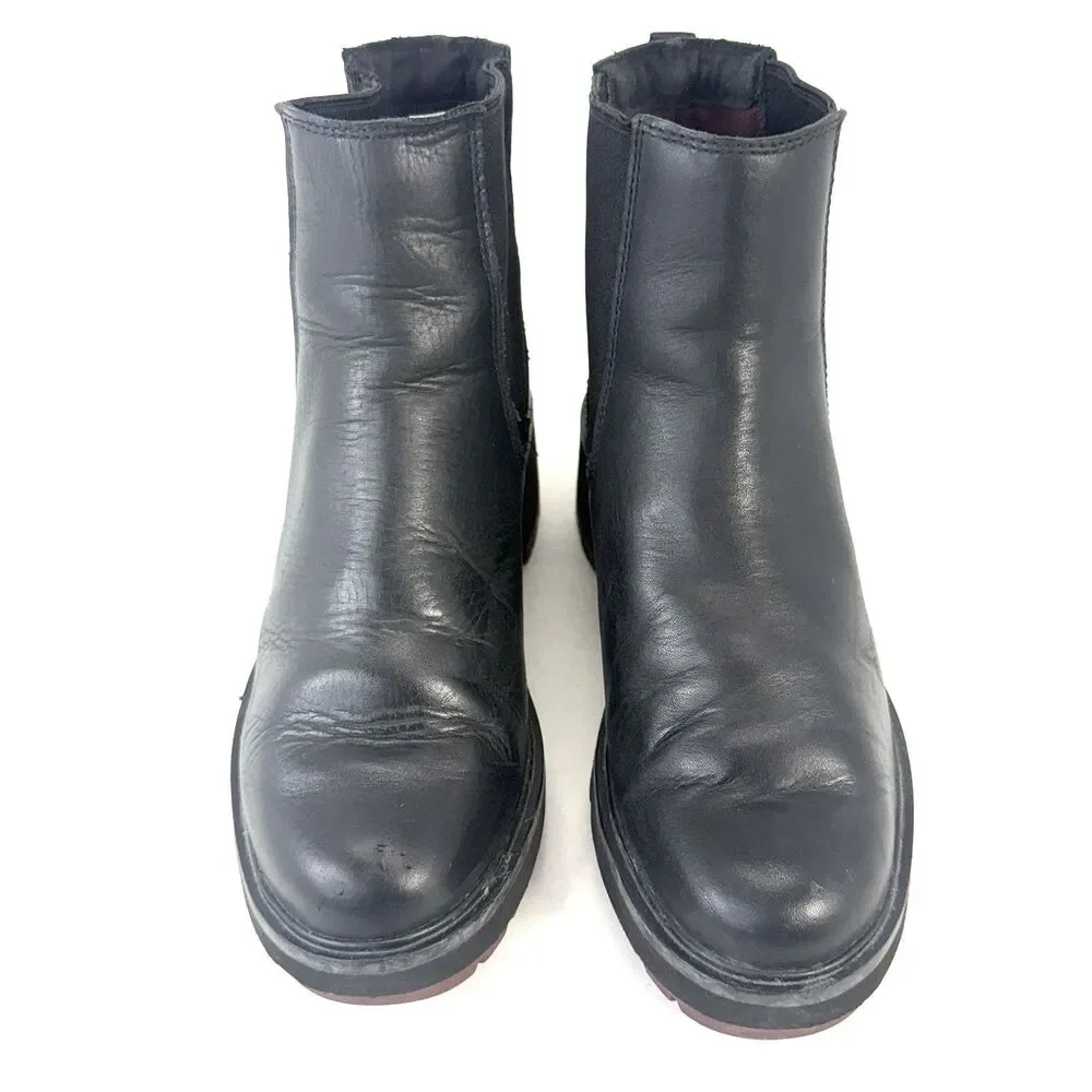 Timberland black leather